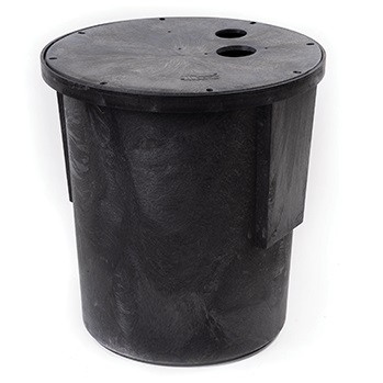 Radon Smooth"Sump"18x22 Basin w/lid