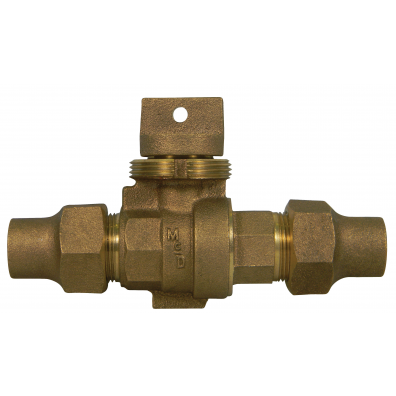 3/4" Curb Stop Flare Drainable 76004 3/4"