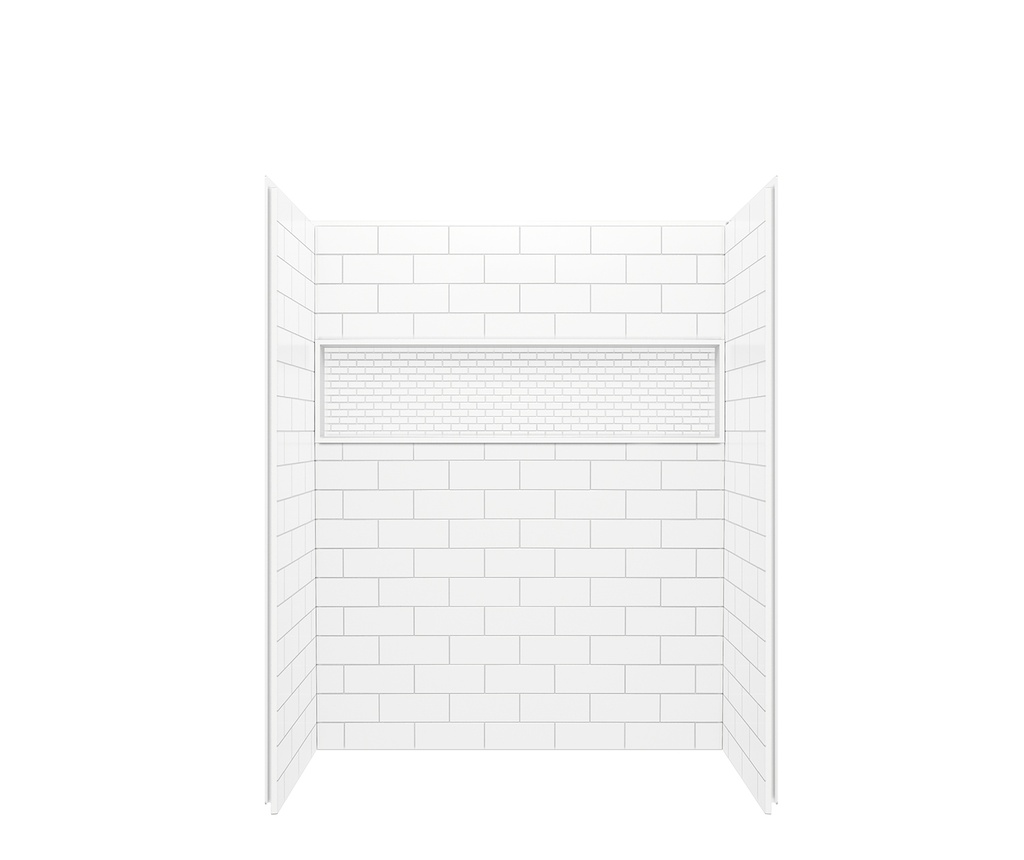 Bootz NexTile Pro Shower Wall Kit 60x32"x74" White