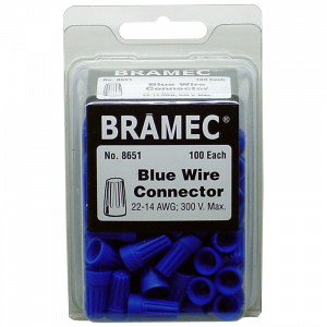 Wire Nut Blue 22-14AWG 300V (100/bx)