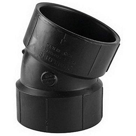1 1/2" 22 1/2 (1/16 Bend) Elbow ABS