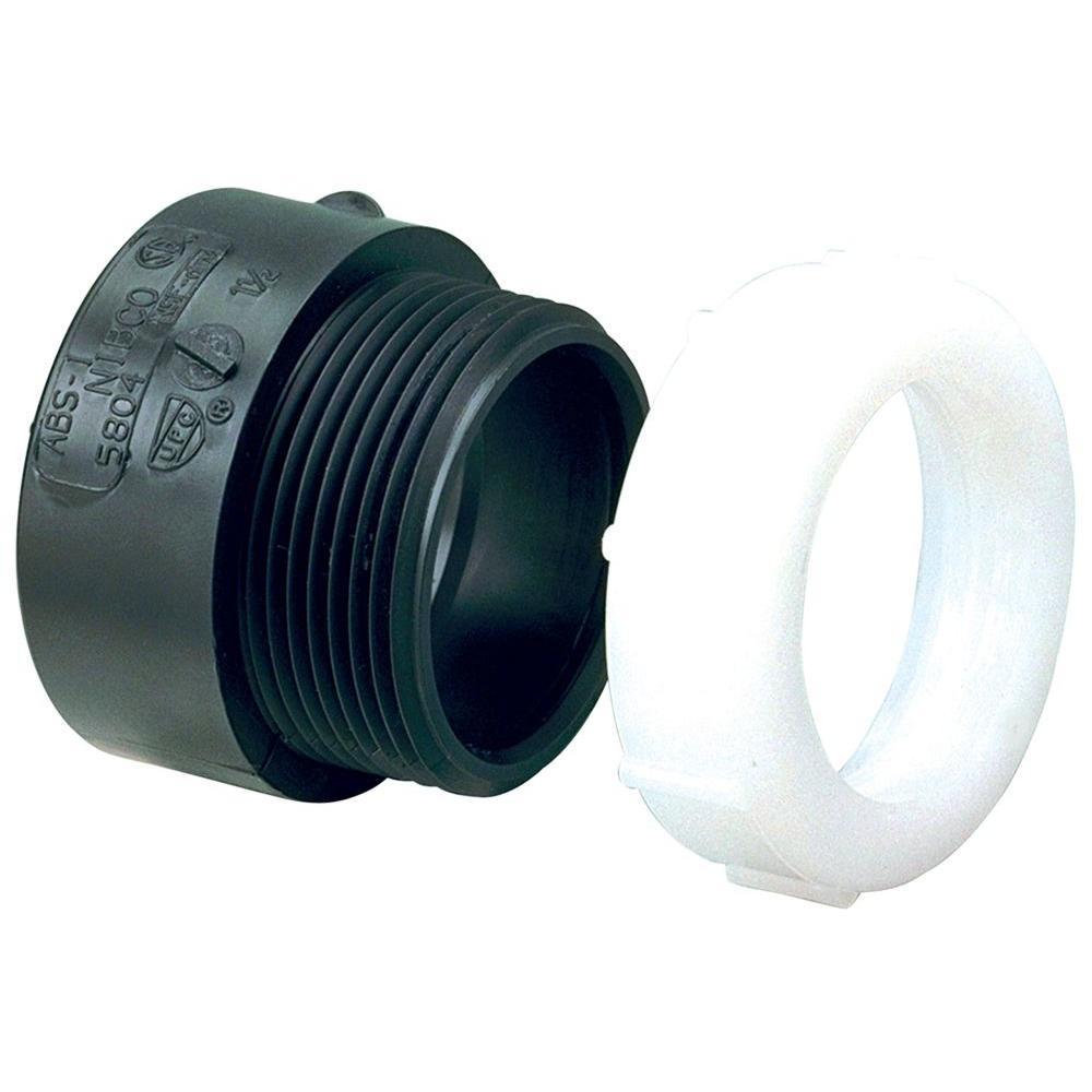 [pata109s] 1 1/2"x1 1/4" Trap Adapt SPGxSJ ABS