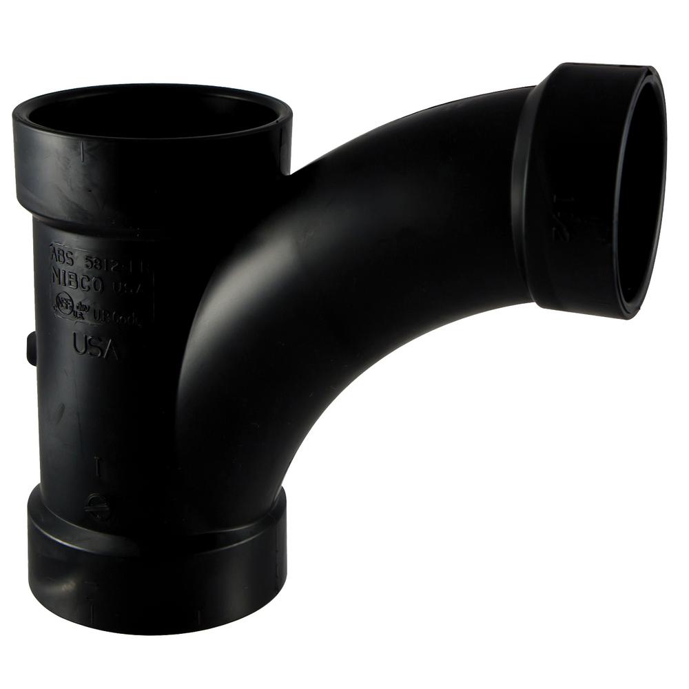 [paty11] 2" Long Turn Tee Wye ABS