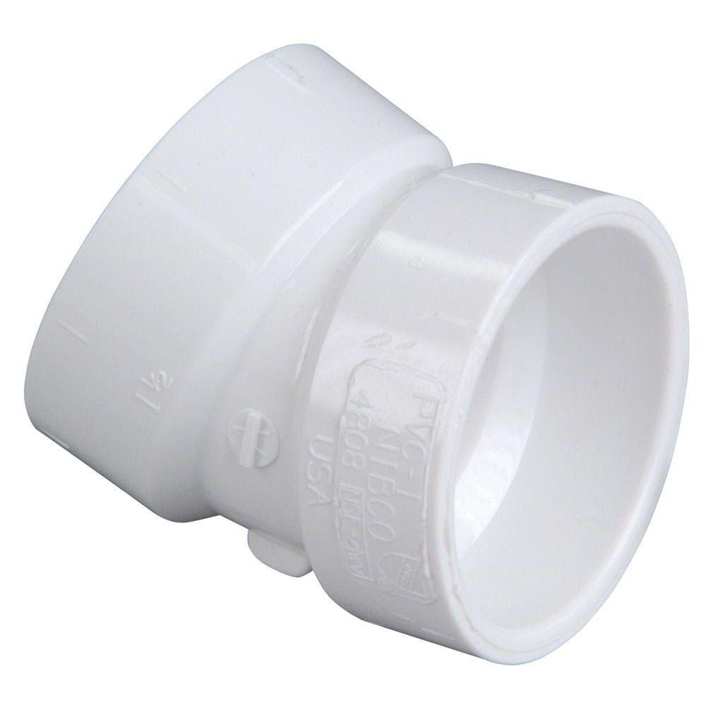 6" 22 Elbow (1/16 Bend) PVC/DWV