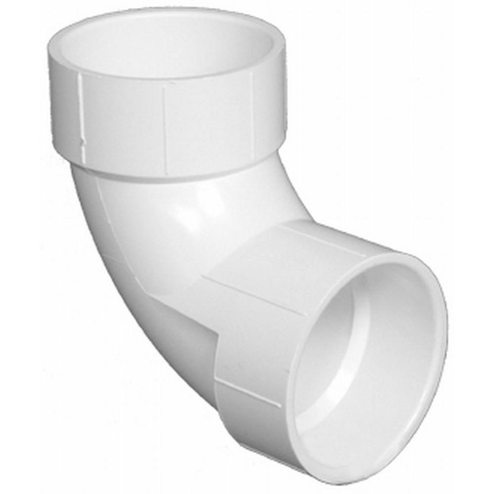 4" 90 Elbow (1/4 Bend) PVC/DWV