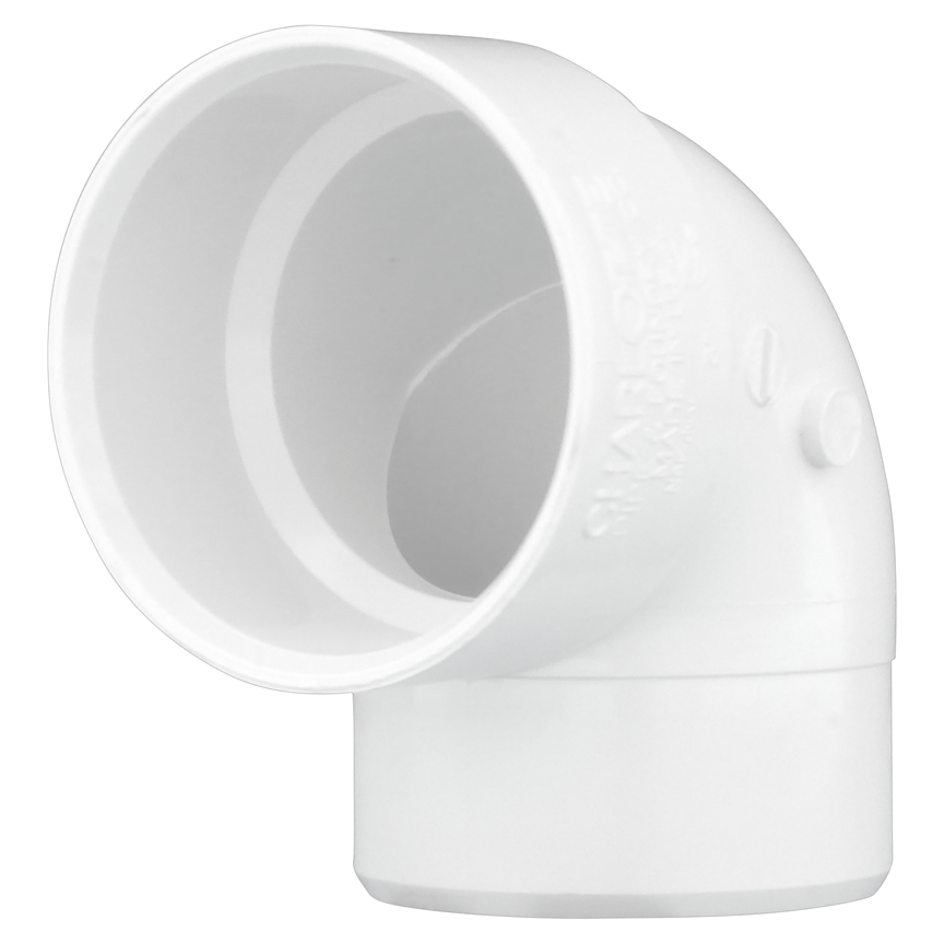 [pp9vs13] 3" 90 Vent Street Elbow PVC/DWV