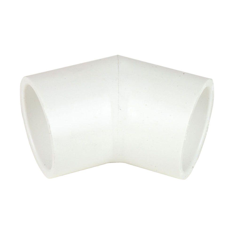 [p4410] 1 1/2" 45 Elbow PVC Sch40