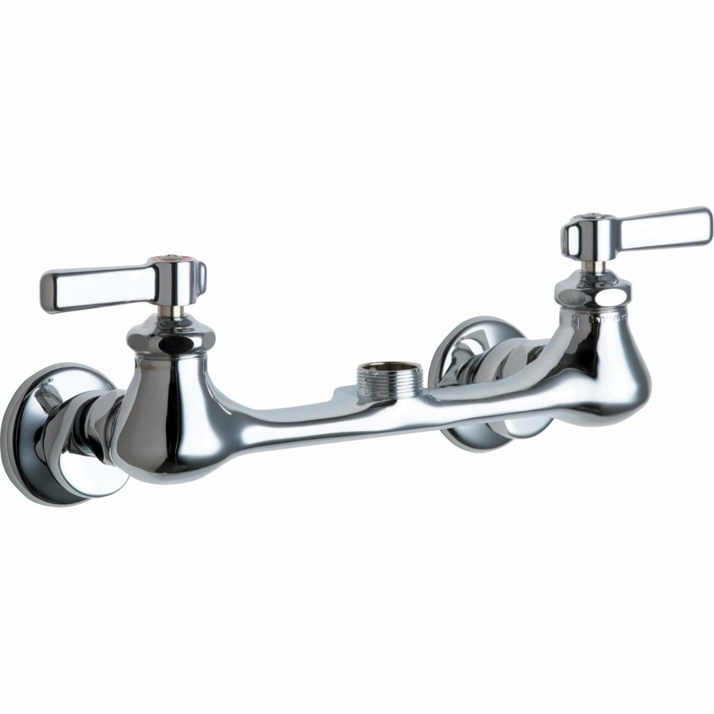 Chicago Wall Mount Faucet 8"cc 540LDLESAB (Less Spout)