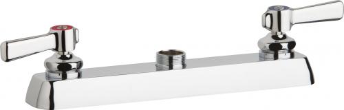 Chicago Deck Mount Faucet 8"cc LES Chrome Less Spout