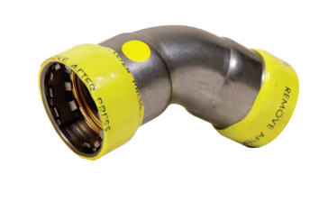 1 1/2" Carbon Steel Elbow 45 Degree Press x Press (HNBR)