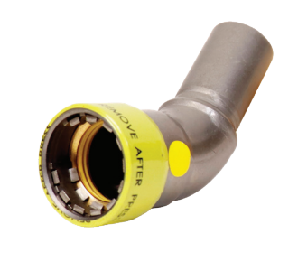1 1/4"" Carbon Steel Elbow 45 Degree Press x Street (HNBR)