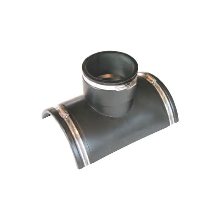 [mfst17] 6" Fernco Rubber Saddle T 6"ci/plastic inlet to go over 8" to 15" pipe