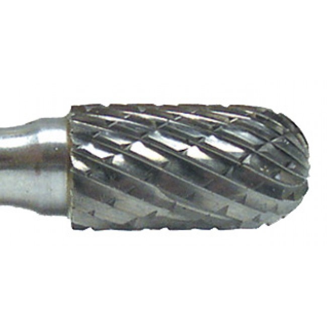 [tfvc20r2] Carbide Bur SC-5 Ball Nose Cylinder 1/2" x 1" x 1/4" Double Cut