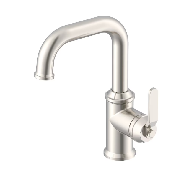 Gerber Kinzie 1H Lavatory Faucet Single Hole Mount Side Control w/ Metal Touch Down Drain 1.2gpm Satin Black