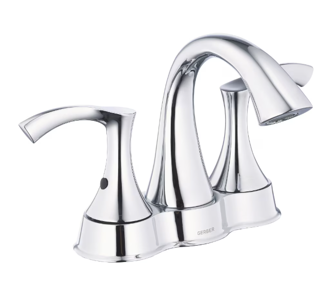 Gerber Antioch 2H Centerset Lavatory Faucet w/ 50/50 Touch Down Drain 1.2gpm Brushed Nickel