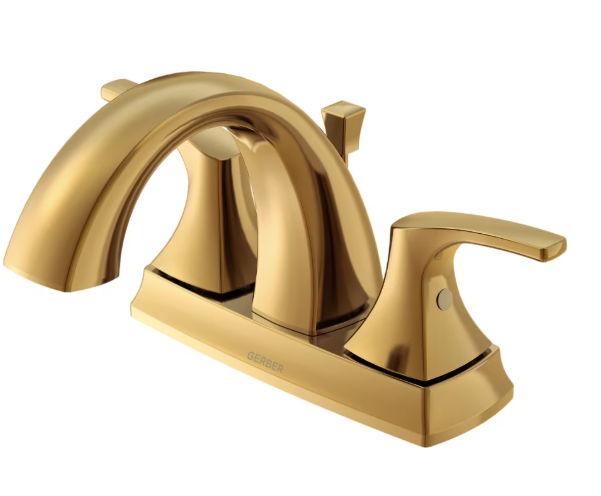 Gerber Vaughn 2H Centerset Lavatory Faucet w/ Metal Pop-Up Drain 1.2gpm Brushed Nickel