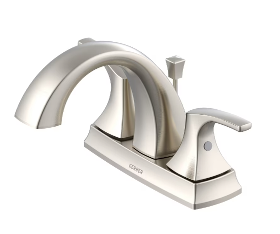 Gerber Vaughn 2H Centerset Lavatory Faucet w/ Metal Pop-Up Drain 1.2gpm Satin Black