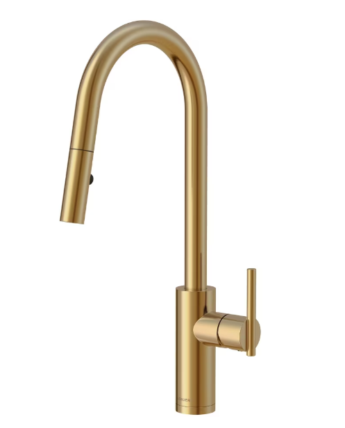 Gerber Parma Cafe Pull-Down Kitchen Faucet w/ SnapBack Retraction 1.75gpm Stainless Steel