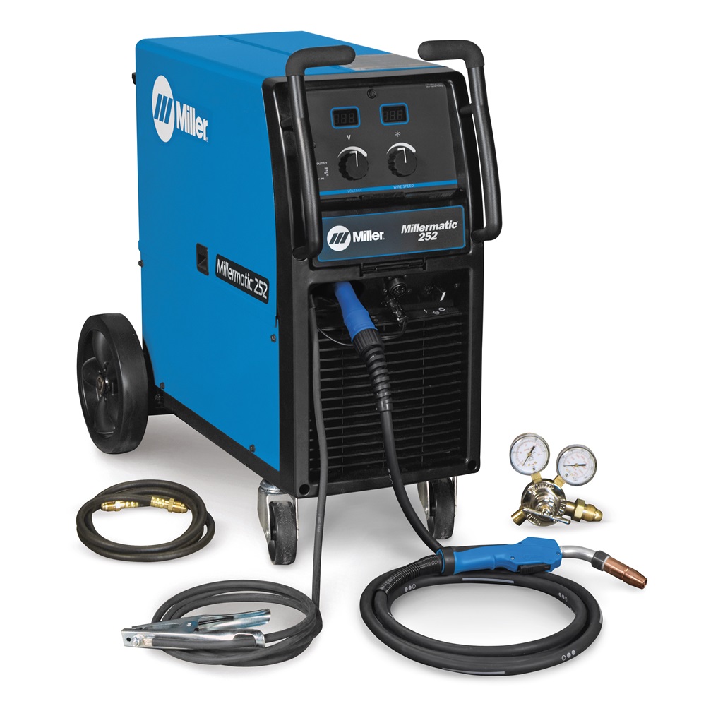 [wmm255] Millermatic 255 MIG/Pulsed Welder with EZ Latch Running Gear 951766