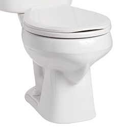 Mansfield 10" Rough Round White Alto Bowl, 1.6Gpf