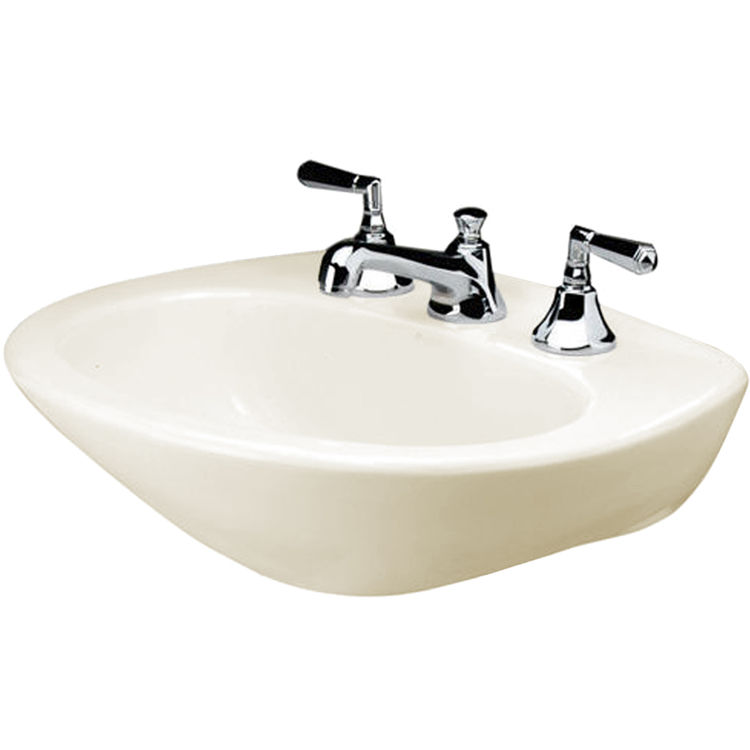 Mansfield 24x19 4"cc Basin Biscuit Pedistal, Needs 293 Base
