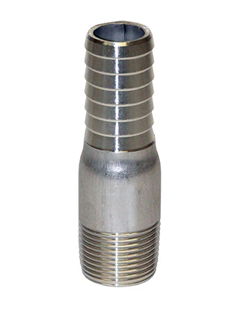 1 1/4" Insert x 1" Male Pipe Thread Stainless Steel