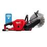 Milwaukee M18 FUEL 9" Cut-Off Saw w/ONE-KEY Kit, Includes: 2 Batteries, Charger, Diamond Blade, Cutoff Wheel and 2 Wrenches