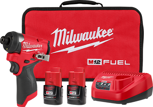 Milwaukee M18 Compact Brushless 1/4" Hex Impact Driver 1 Battery Kit