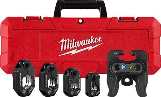 Milwaukee 1/2" - 1-1/4" CTS-V Pivoting Press Ring Kit for M12 FORCE LOGIC Press Tool