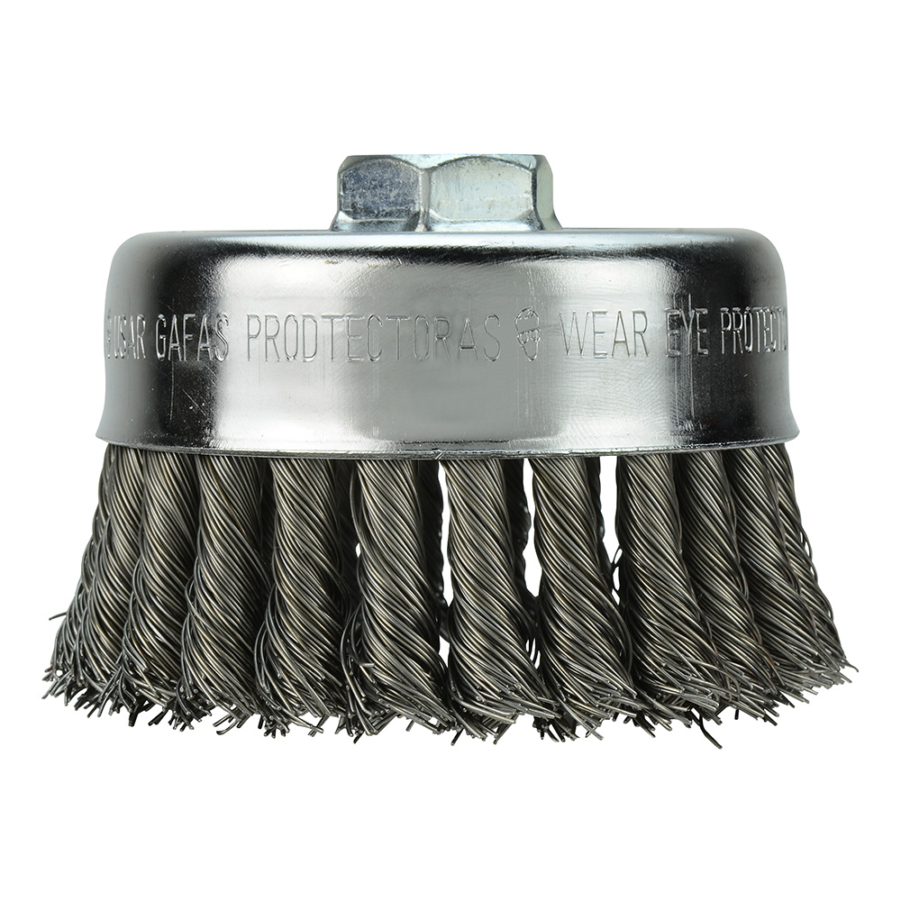 Milwaukee 6" Crimped Wire Cup Brush - Carbon Steel 6" 5/8-11 Crimp Wire Brush