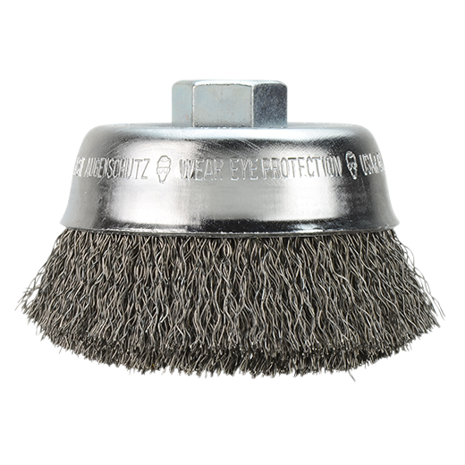 Milwaukee 6" Knot Wire Cup Brush - Carbon Steel 6" 5/8-11 Knot Wire Brush