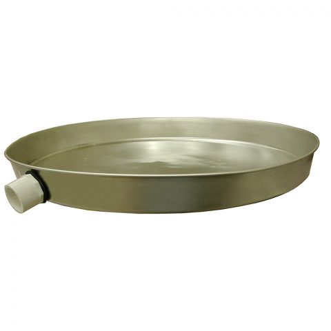 Oatey Aluminum Water Heater Pan 26" - 1" To 1-1/2" PVC Adapter