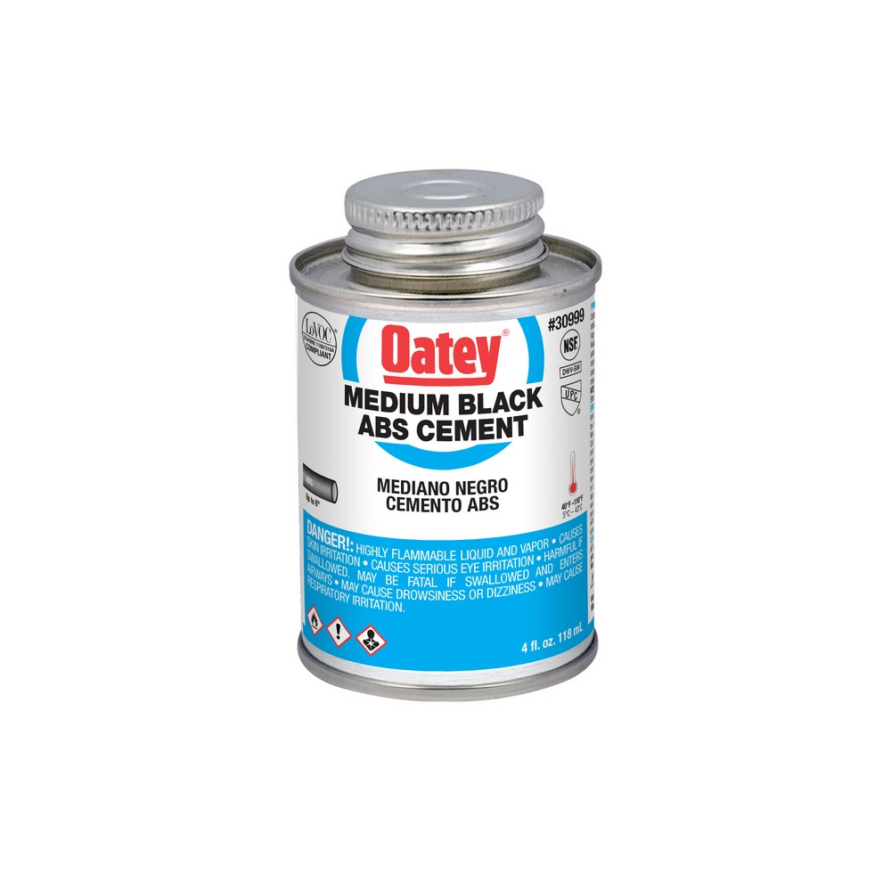 [cahp] Oatey Medium Black ABS Cement 1/2 Pint