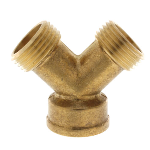 3/4 Female Hose x 3/4 Male Hose Y