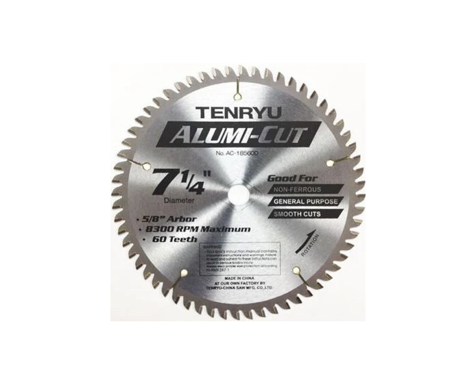 [tfia18560d] 7 1/4" Aluminum 60Tpi Tenryu Industrial Series Blade