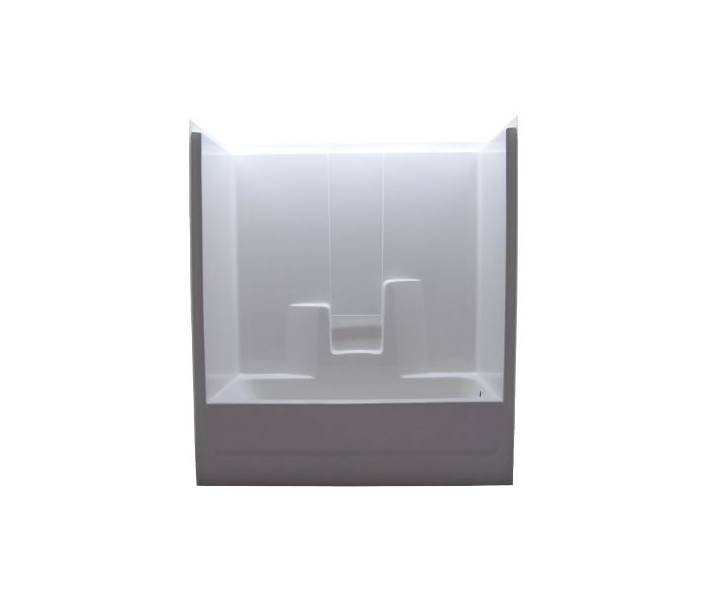 Salo 48x36" 1Pc Shower Bone, Left 48"W x 36"D x 80-3/4"H Left Hand Plumbing Right Hand Seat