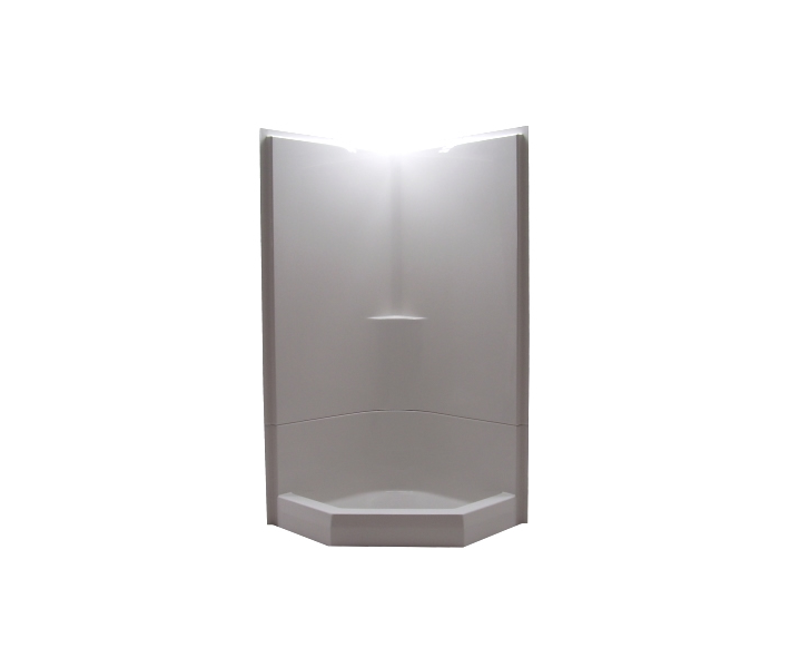 Salo 38" 2 Pc Neo-angle Shower 39-1/2"W x 39-1/2"D x 82"H