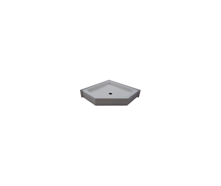 Salo 38" Neo-angle Base Bone 39-1/2"W x 39-1/2"D x 8"H