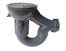 [ds800p] Sioux Chief 2" Floor Drain w/Trap with Trap PVC