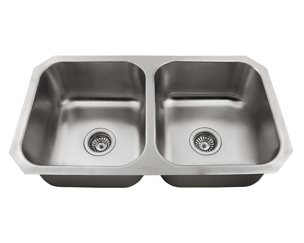 Solera Equal Bowl 32 3/4x18x8" 18ga Made in USA Undermount Stainless Sink