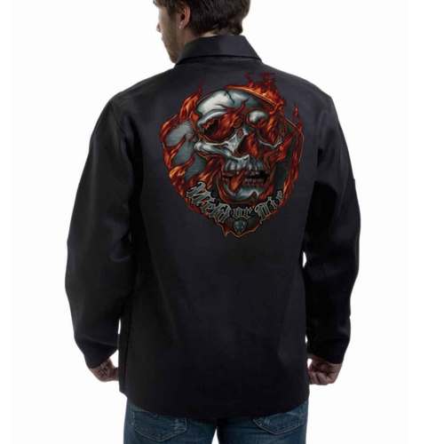 [wljbxxl] Black Cloth Welding Jacket XX Large