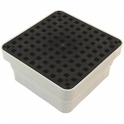 Tuf-Tite 11"x11" Area Drain with Black Grate