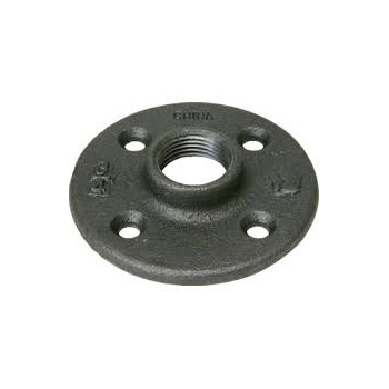 3/4" Floor Flange Black