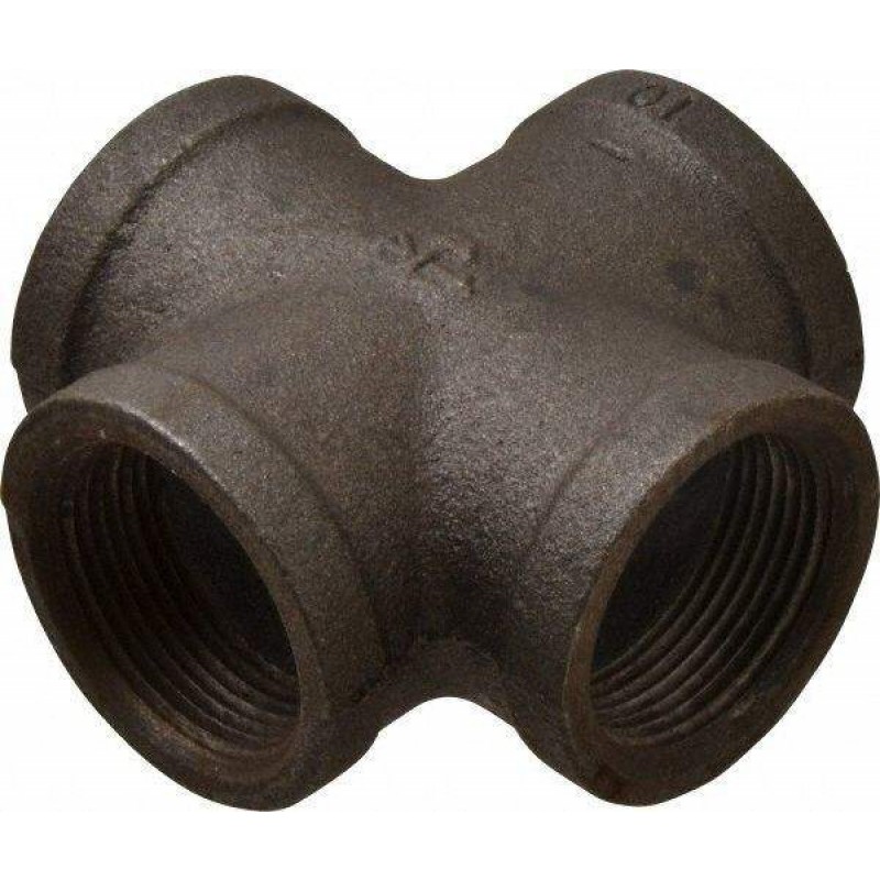 1 1/4" Cross Black