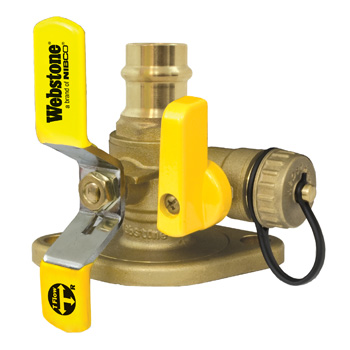 1 1/4" Flanged Drainable ValvePress Webstone 81415hv
