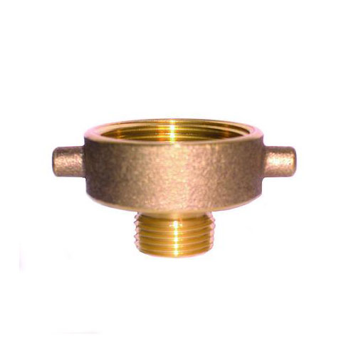 2 1/2" Hose Female Hydrant x 2" MIP Brass