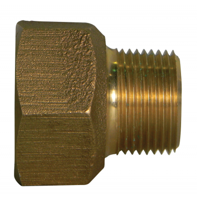 1 1/2" Nut ThreadxMale Pipe Thread 74755M 1 1/2" with Copper Ring
