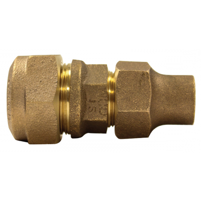1" "Q" PEP x Flare Union With Nut 74758C-3Q