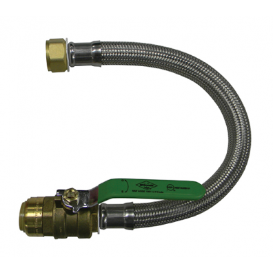 Water Heater Connect Push Fit with Valve 2106BV