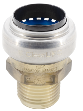 [psbpm6] ClearLOC 3/4" Push Fit x MNPT Adapter